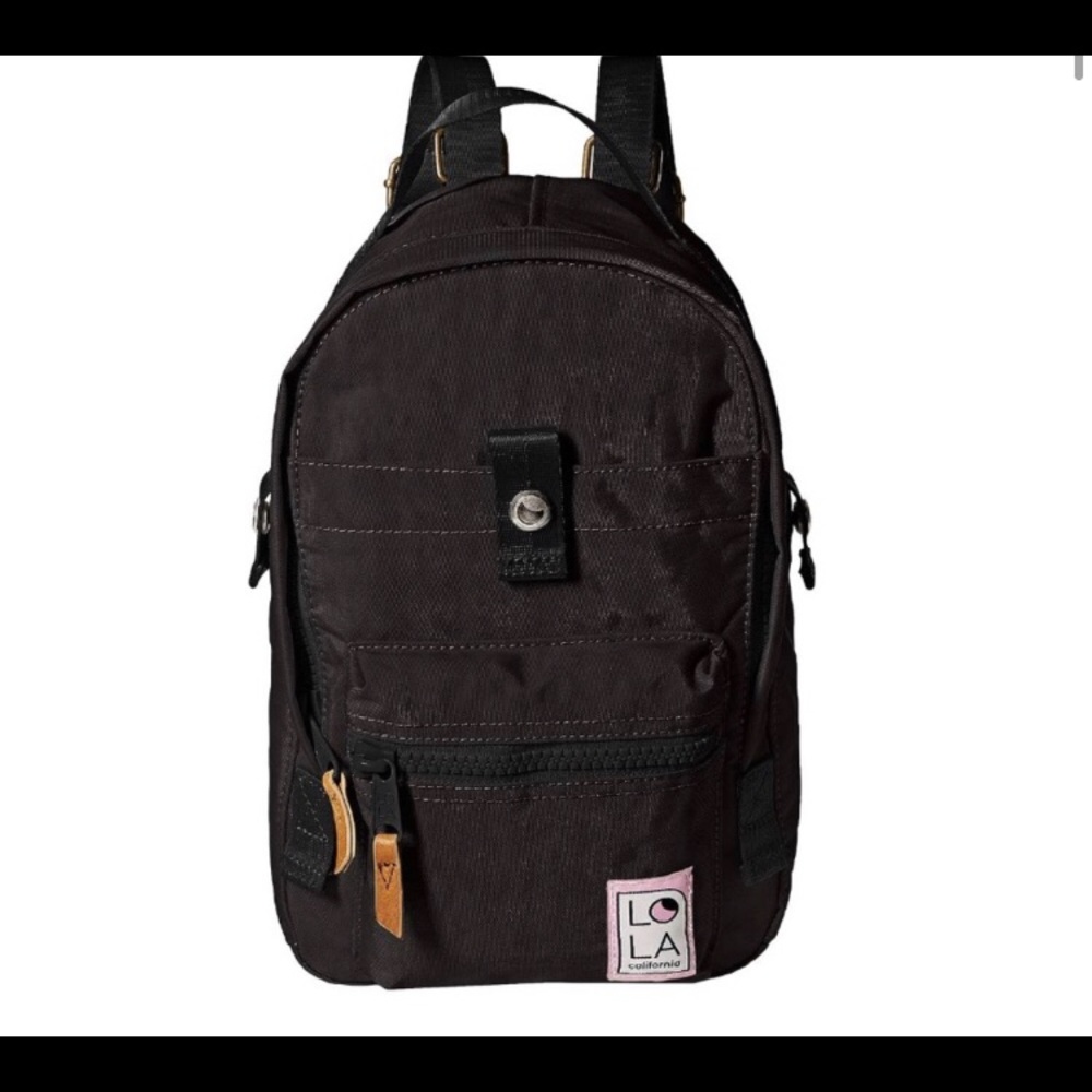 LOLA Utopian small black backpack